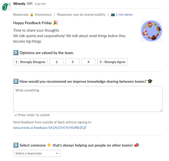 Gather feedback on team performance using Wrenly
