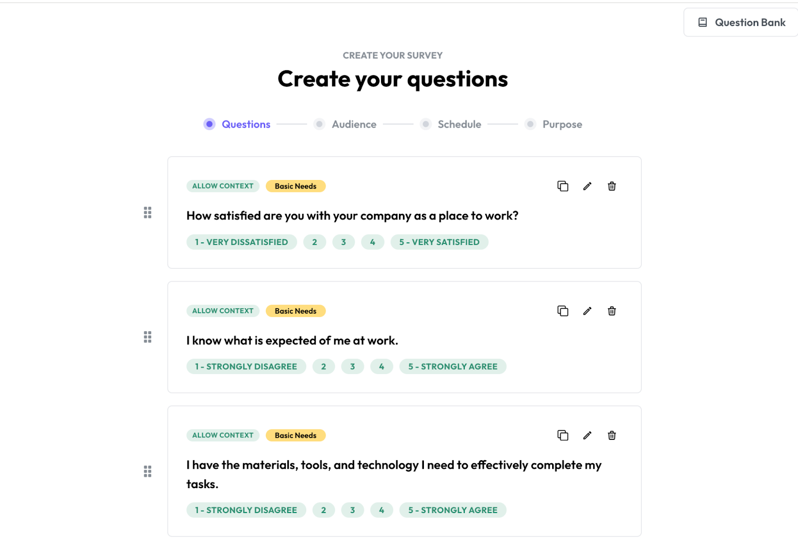 Creating surveys using Wrenly