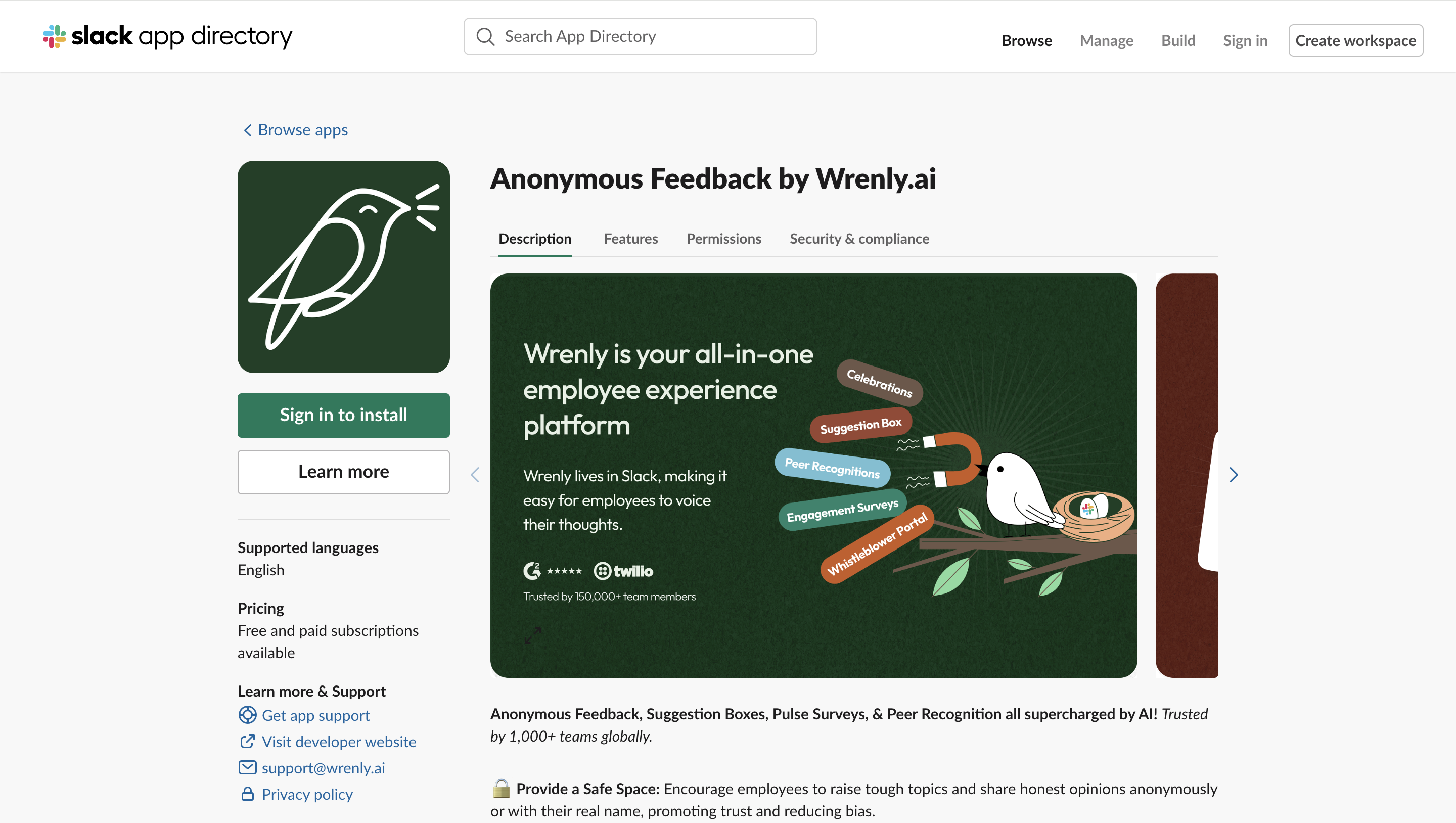 wrenly for slack